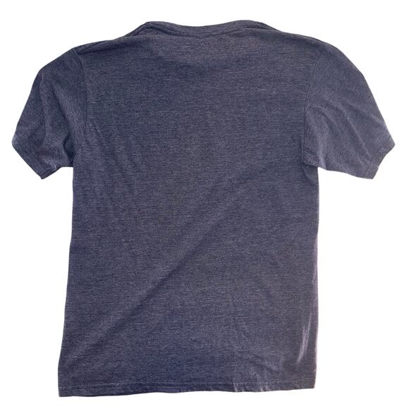 Stranger Things Netflix Graphic Tee Shirt Medium Gray Heather Pink Logo Unisex - Picture 3 of 5